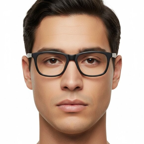 Dior Mens Square/Rectangle Black Black Transparent Fashion Designer Eyewear
